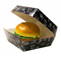 Коробка для гамбургера Complement Black 120х120х70мм (х560)