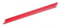 Трубочки прямые Дл:240мм D=8мм в индивид. п/п упаковке, цвет Красный (х250/5000)